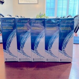✨NEW✨ ICE PURE REFRIGERATOR WATER FILTER REPLACEMENT FLITER RWF0900A NEW PK OF 5